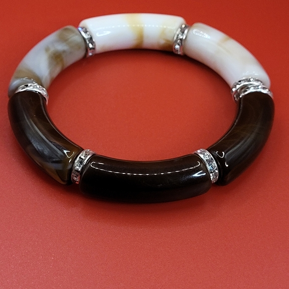 Acrylic Chunky Tube Bracelets - Picture 7 of 8